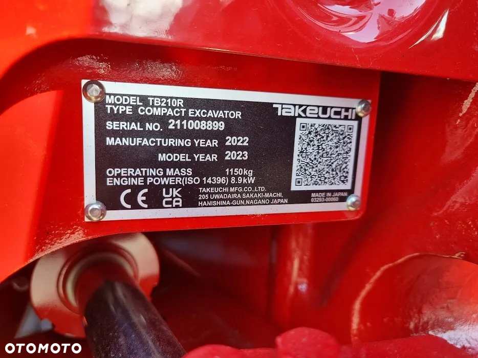 Takeuchi Minikoparka Koparka Takeuchi TB210R NOWA !! + Kpl Łyżek - 13