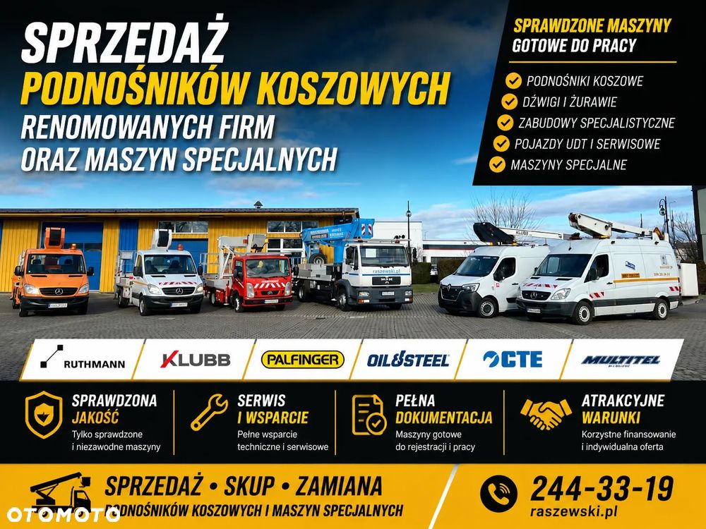 Ruthmann T330 (33m w bok 21,2m)Mercedes Atego, MAN TGL7.150 - 2