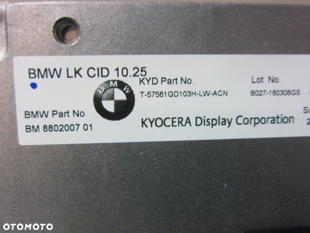 BMW X3 G01 X4 EKRAN WYŚWIETLACZ MONITOR NAWIGACJI 10,25 65506841920 6841920 - 10