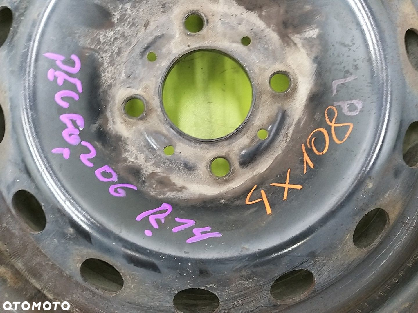 Felgi stalowe PEUGEOT 206 1998-2010 5,5 J R 14 ET 24 4X108 - 3