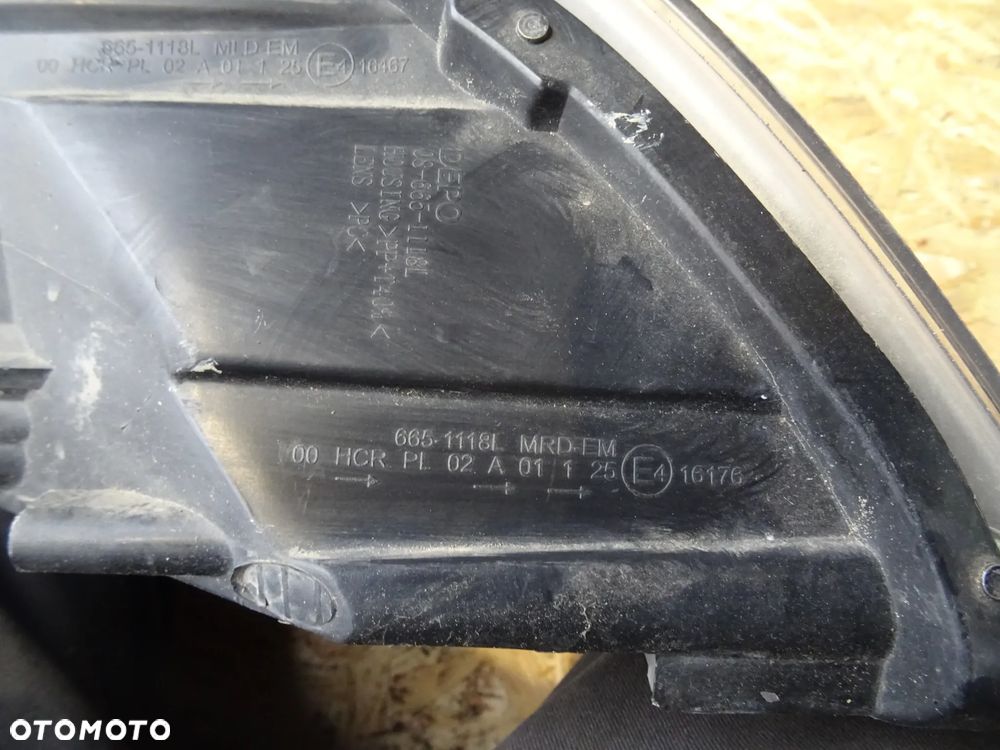 Lampa Lewy Przód Skoda Octavia II Lift Zamiennik DEPO 08-665-1118L - 6