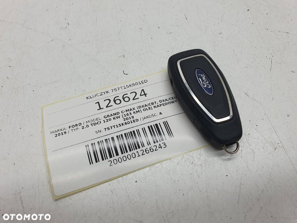 KLUCZYK PILOT KEYLESS FORD GRAND C-MAX MK2 7S7T15K601ED - 4