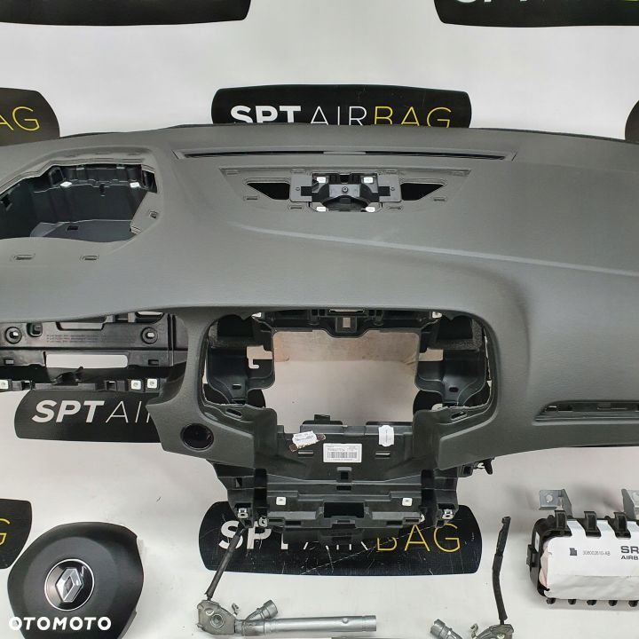 RENAULT MEGANE IV DESKA ROZDZIELCZA KONSOLA KOKPIT PULPIT PODUSZKI AIRBAG AIR BAG PASY KIT SET - 3