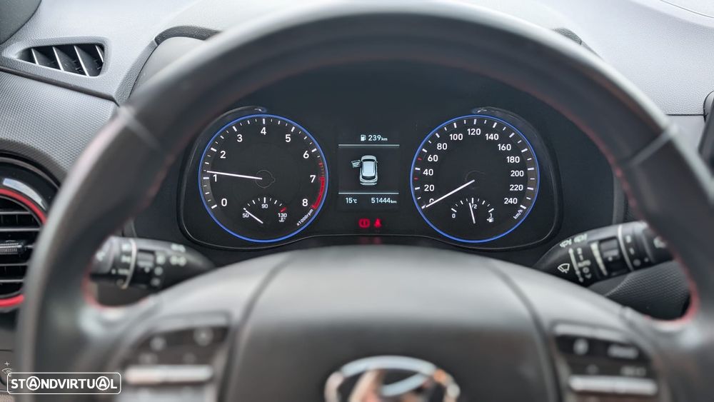 Hyundai Kauai 1.0 T-GDi Pele/Tecido Vermelho - 14