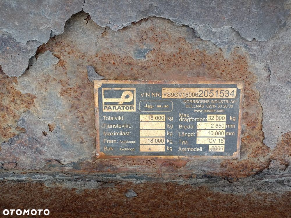 Inny PARATOR CV18 - 10