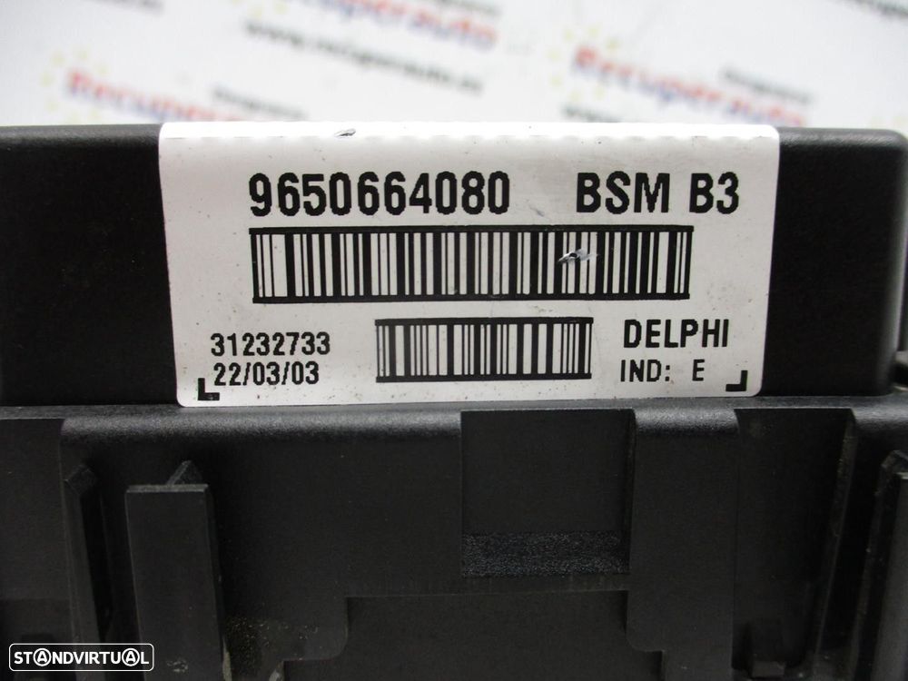 CENTRALINA BSM PEUGEOT 206 FASTBACK 2003 -9650664080 - 2