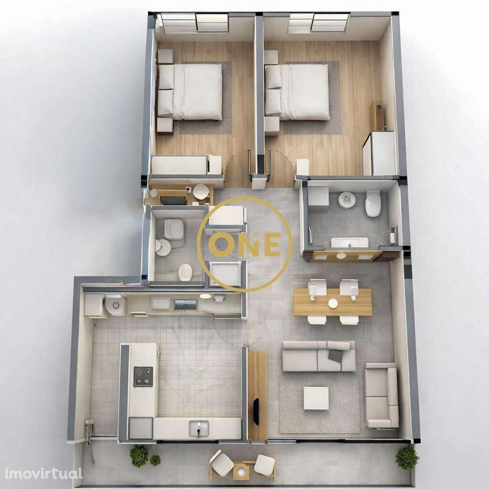 Apartamento T2 | Paim Prestige - Grande imagem: 3/4