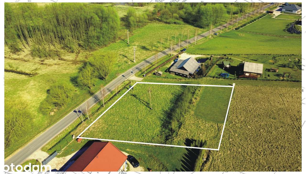 Działka budowlana 1865 m² z prądem, blisko jeziora - Pełny obrazek: 4/6