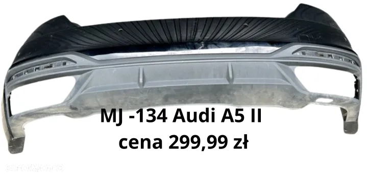 BMW 5 F11 kombi 15857711 7237255 czarny Zderzak tylny tył dyfuzor / Audi A5 B9 2 lift 20r 8W 6807511H 8W6807521AG 8W6807385C / Audi A6 C7 Lift czarny 4G8807511 - 9