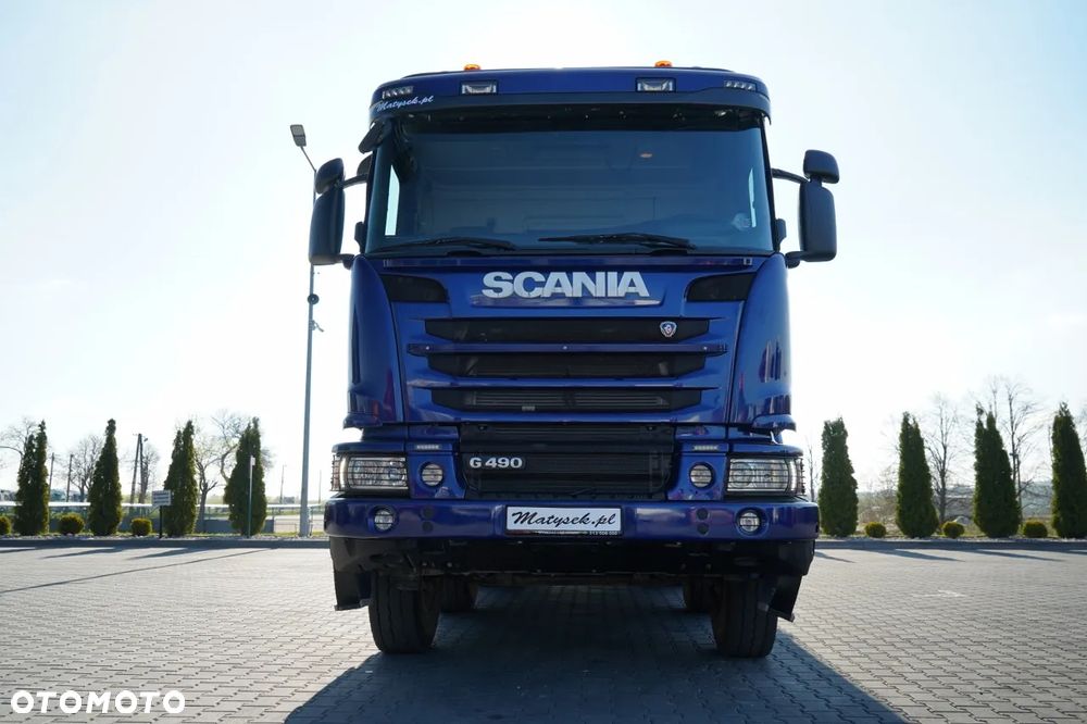Scania G 490 / 8x4 / WYWROTKA TYLNOZSYPOWA /  HYDROKLAPA / PLANDEKA AUTOMATYCZNA / AUTOMAT / EURO 6 - 15