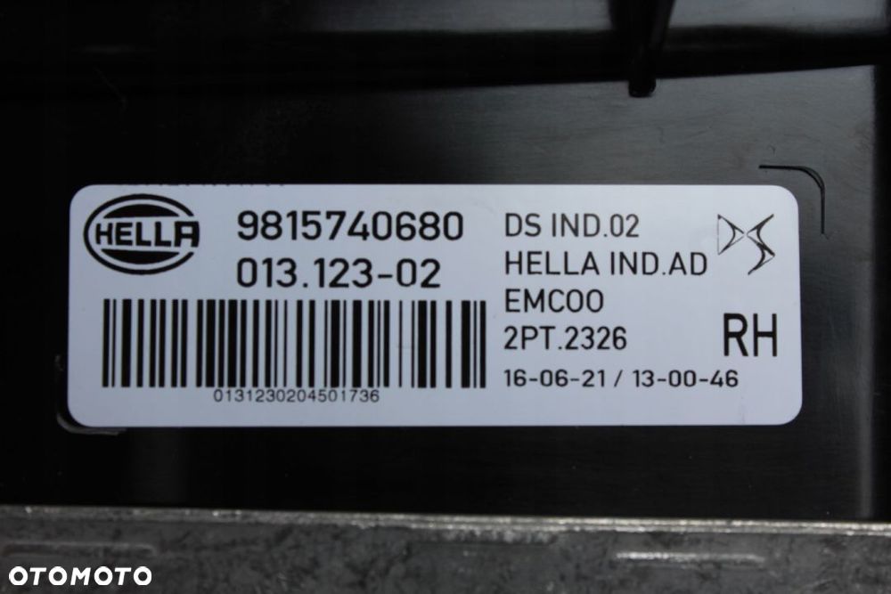 Citroen DS7 Halogen DRL Prawy Nowy Oryginał 9815740780 9815740680 - 4