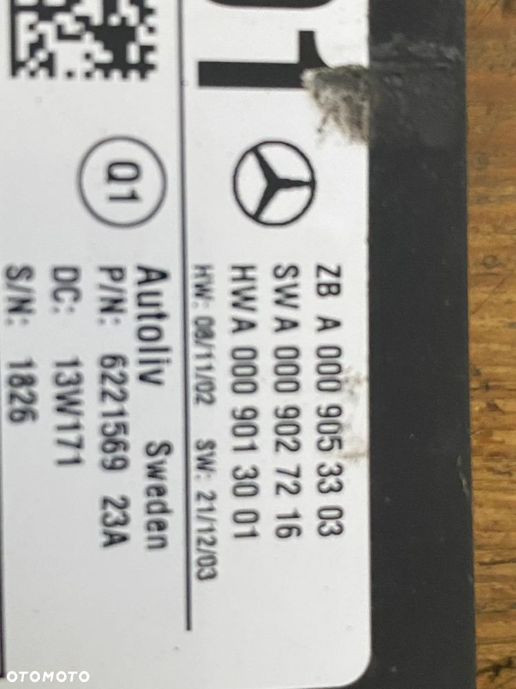MERCEDES w 246 cla 166 radar modul a 0009053303 - 2