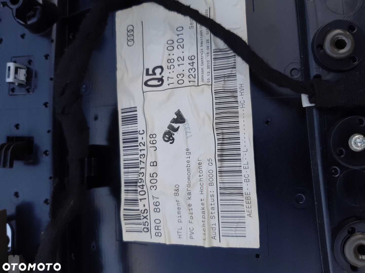 AUDI Q5 8R BOCZEK DRZWI LEWY TYŁ TYLNY BO 8R0867305B - 10