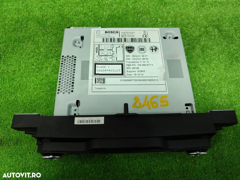UNITATE CENTRALA RADIO CD ALFA ROMEO GIULIETTA ( 940) COD OEM 8635133263 / 8635133283 / 7640333316 / 8635133227 2010 – 2016 (4H2) - 4