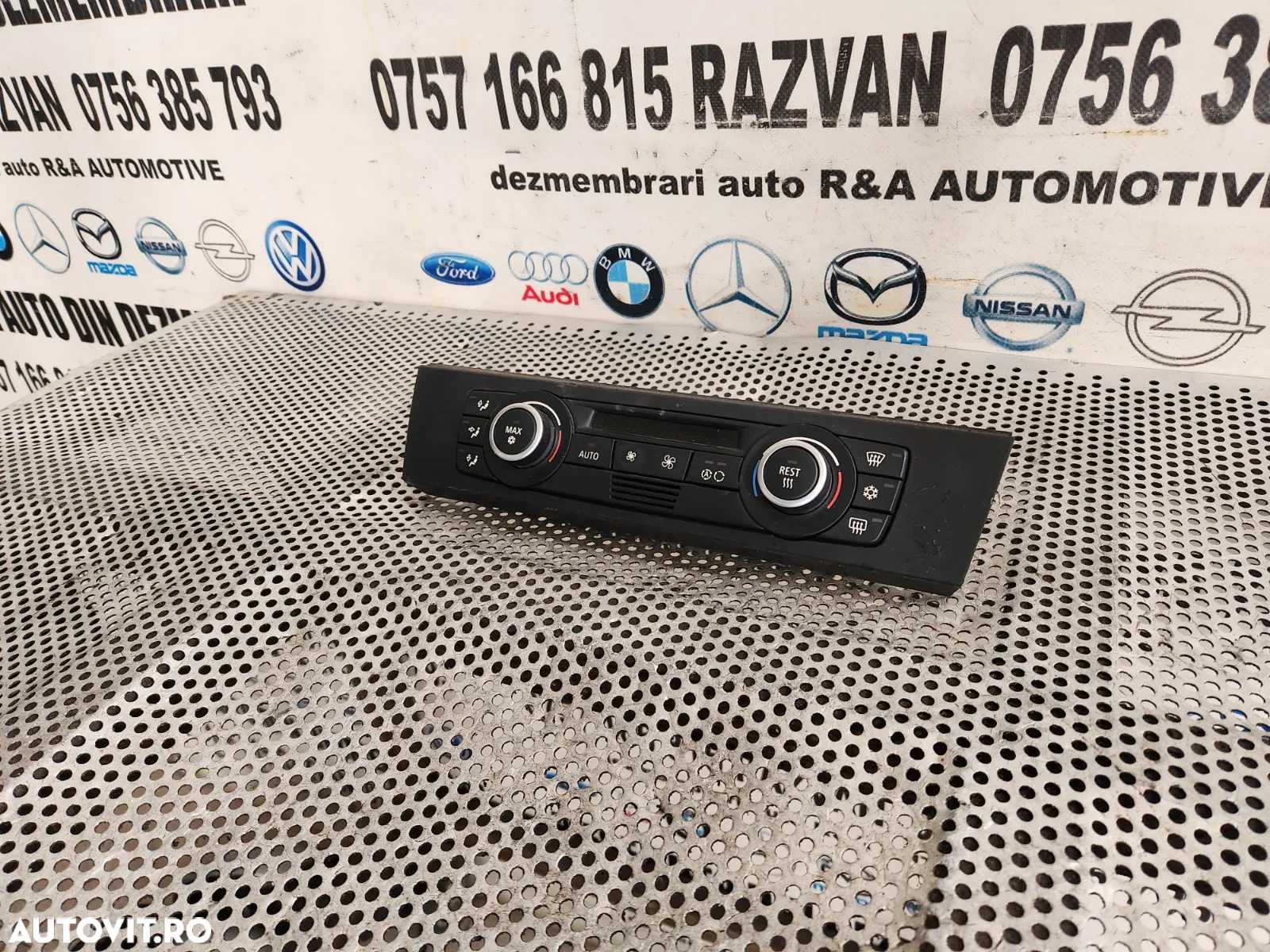 Panou Modul Display Clima Dublu Climatronic Bmw E90 E91 E92 Cod  - Dezmembrari Arad - 3