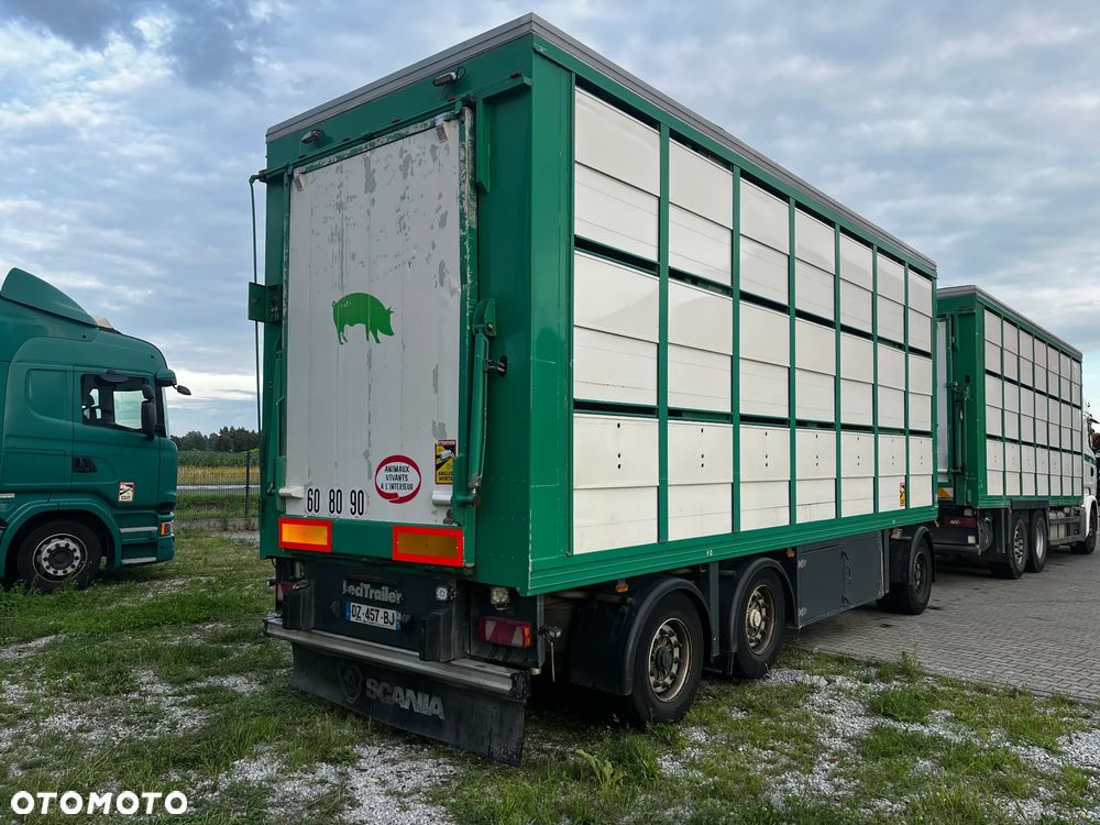 Scania R490 ZESTAW DO PRZEWOZU ŻYWCA/GUITTON/3 POKŁADY/DACH PODNOSZONY/OŚ PODNOSZONA SKRĘTNA/PRZEJAZDOWY - 8
