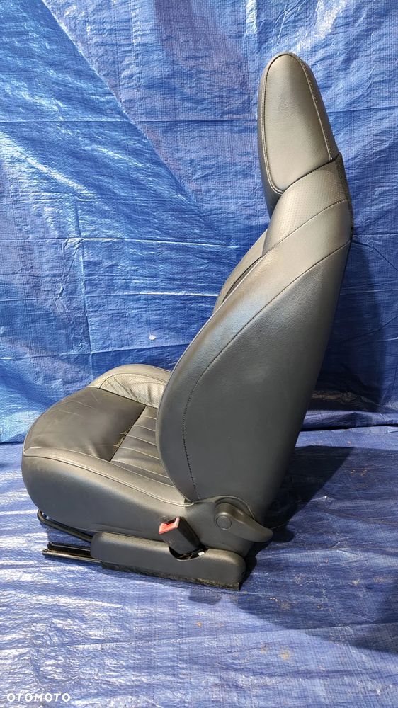 FOTEL LEWY PRAWY SKÓRA CZARNA KOMPLET RENAULT WIND - 11