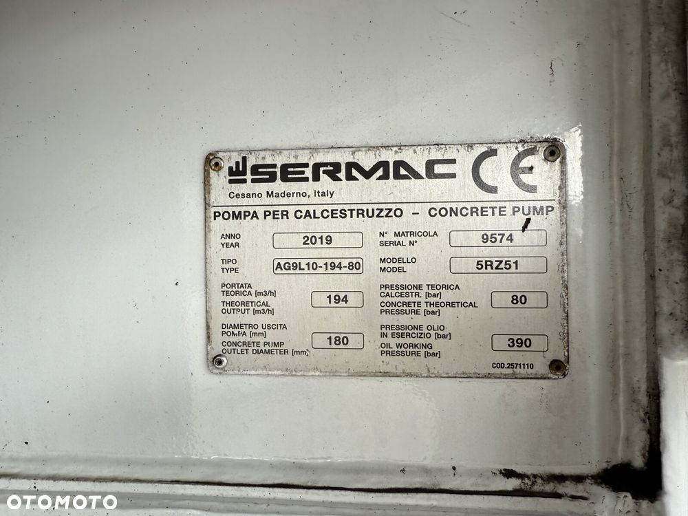 Mercedes-Benz AROCS 4441 8x4 EURO6 POMPA DO BETONU SERMAC 5RZ51 - 18