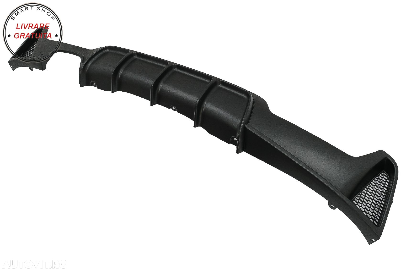 Difuzor Bara Spate cu o Evacuare Dubla BMW Seria 4 F32 F33 F36 (2013-2019) Negru M- livrare gratuita - 5