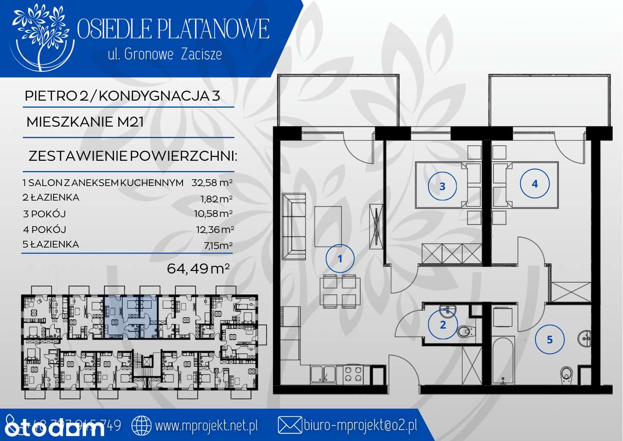 64 m2 nowe mieszkanie z KLIMATYZACJĄ! - Pełny obrazek: 5/5