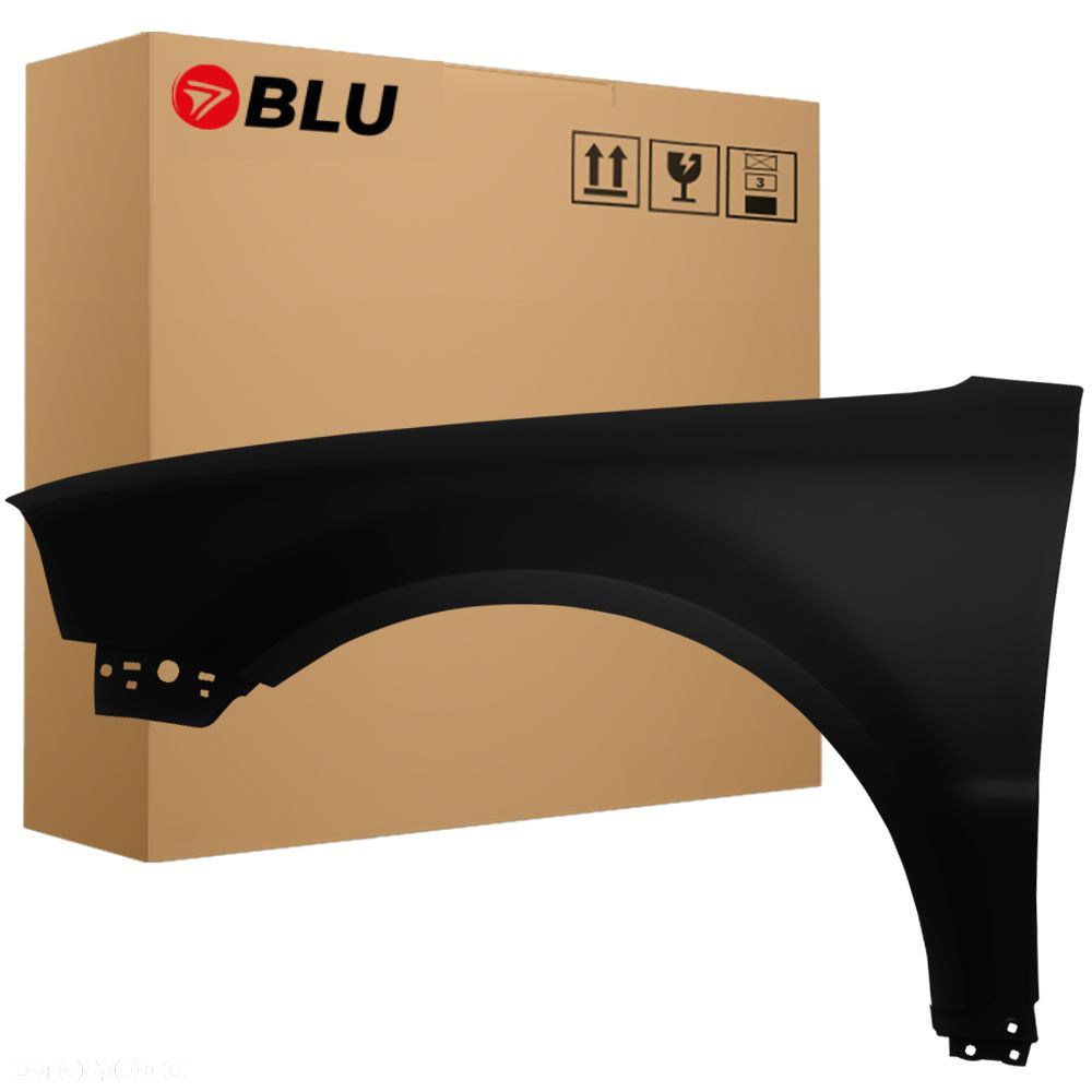 BLU Błotnik VOLKSWAGEN VW PASSAT B5 LIFT+ L041 LO41 lewy czarny 2000-2005 przód Schwarz - 1