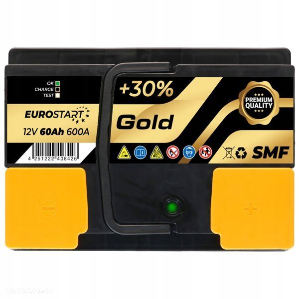 Akumulator Euro-Start GOLD SMF 12V 60Ah/600AP L2B - 3