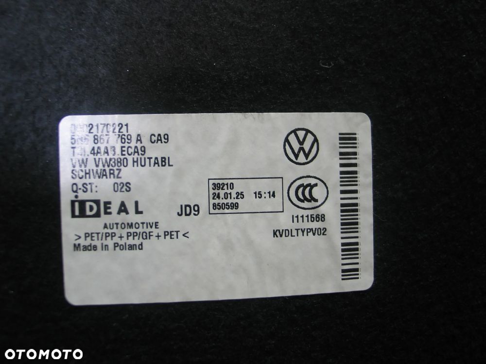 polka bagaznika vw golf 8 VIII 19-24r. 5H6867769A - 11