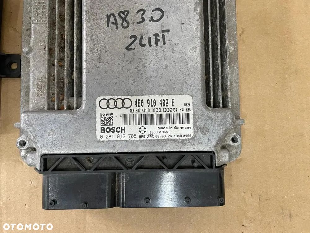 AUDI A8 D3 3.0 TDI ZESTAW DO ODPALENIA 4E0907181A 4E0910402E - 2