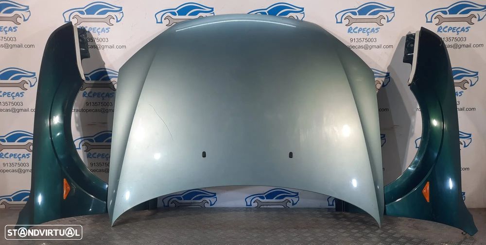 FRENTE COMPLETA FORD MONDEO III 3 MK3 CAPOT PARACHOQUES GUARDA-LAMAS OTICAS RADIADOR VENTILADOR FRENTE FIBRA REFORÇO - 7