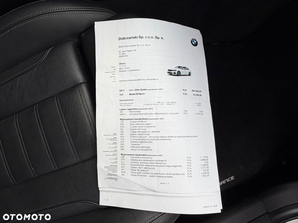 BMW Seria 3 330e M Sport sport - 37