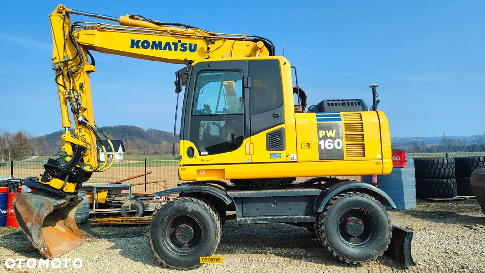 Komatsu PW 160 -8,  rototilt, system UNICONTROL 3 D GPS - 15