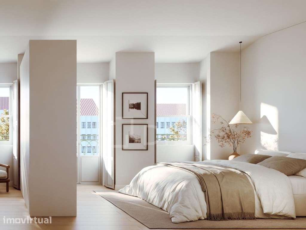 Apartamento T0 com varanda em novo empreendimento na Baixa do Porto - Grande imagem: 3/54