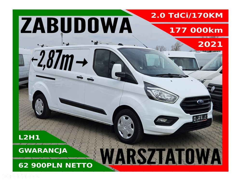 Ford transit-custom L2H1 *62900zł NETTO* Zabudowa warsztatowa 2.0TdCi/170KM - 1