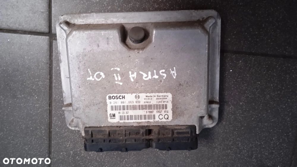 Komputer sterownik silnika Opel Astra II 2.0 D 09133267 0281001869 - 1