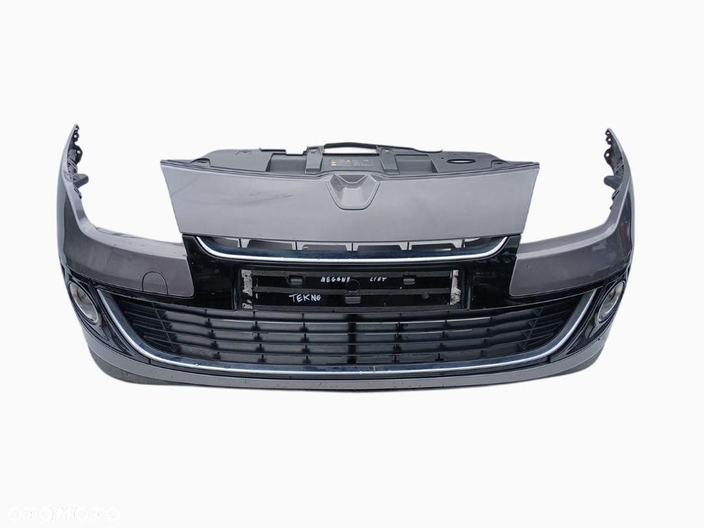 ZDERZAK PRZÓD PRZEDNI RENAULT MEGANE III LIFT 12-13r. SZARY LAKIER TEKNG