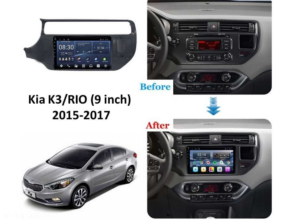 Radio samochodowe Android Kia K3 RIO (z otworem SRS, LHD, UV) 2015-17 - 4