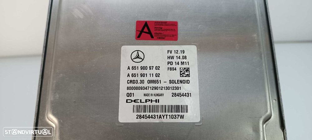 CENTRALINA DO MOTOR UCE MERCEDES CLASE CLA (W117) CLA 200 CDI (117.308) - 2