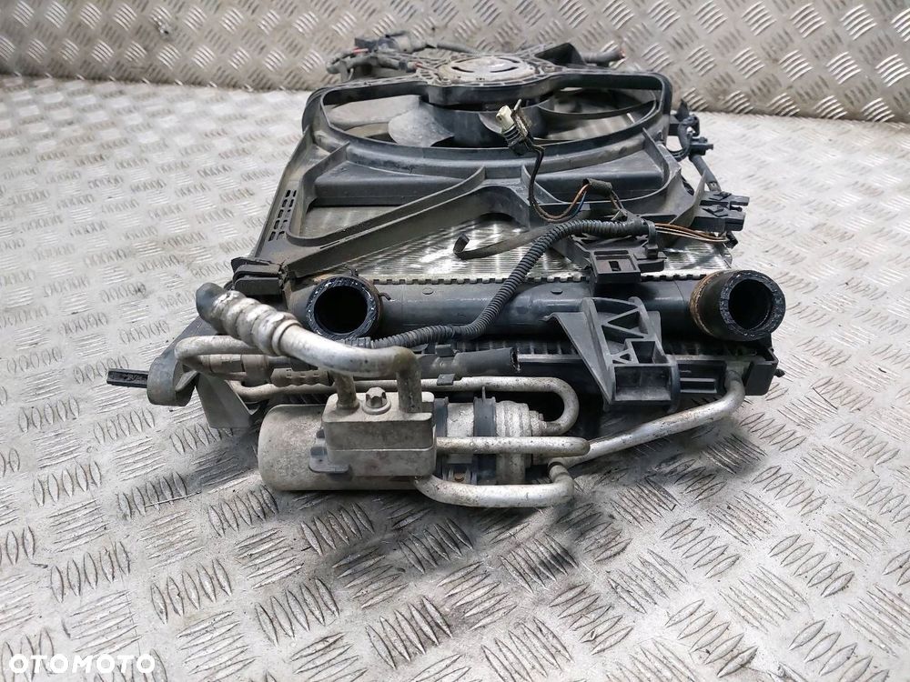 CHŁODNICE KOMPLET + WENTYLATOR OPEL CORSA C 1.2 16V 24426588 24445193 - 5