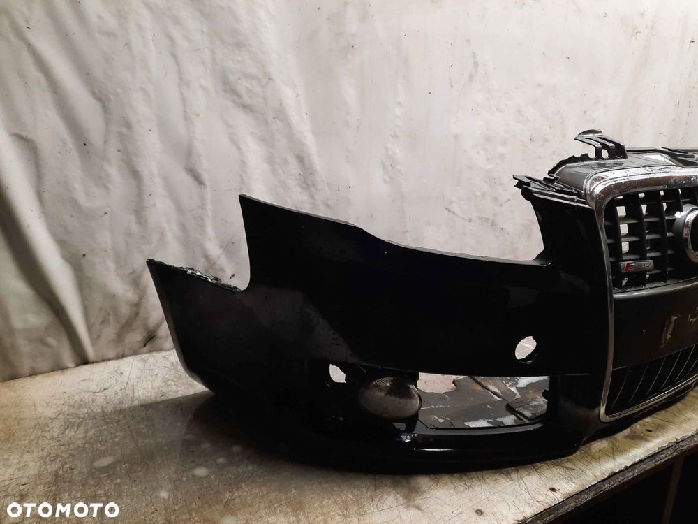 ^ ZDERZAK PRZÓD PRZEDNI DO AUDI A4 B7 S-LINE LY9B CZARNY HALOGENY - 6