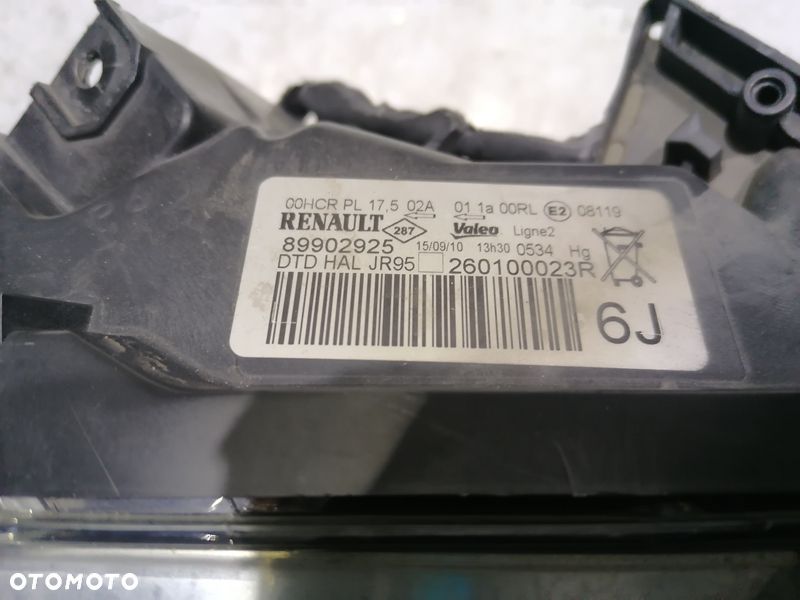 RENAULT SCENIC III 09- LAMPA PRAWY PRZÓD PRZEDNIA 260100023R - 4
