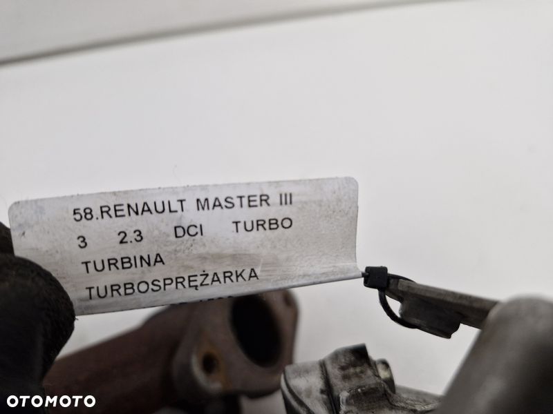renault master 3 iii 2.3 dci turbosprężarka turbina turbo 144104619r - 7