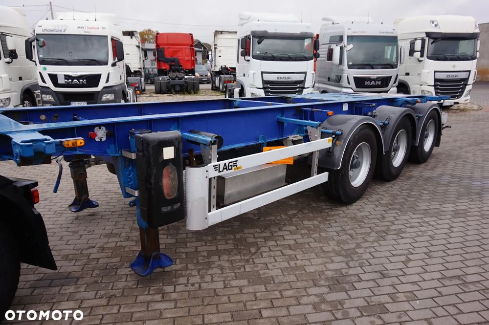 Lag 0-3-39 CD Naczepa Ciężarowa Przewóz Kontenerów Osie BPW - 1