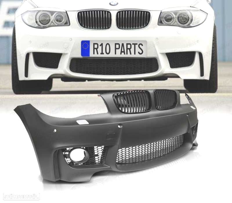 PARA-CHOQUES FRONTAL BMW E81 E82 E87 E88 04-13 LOOK 1M PDC + GRELHAS - 2