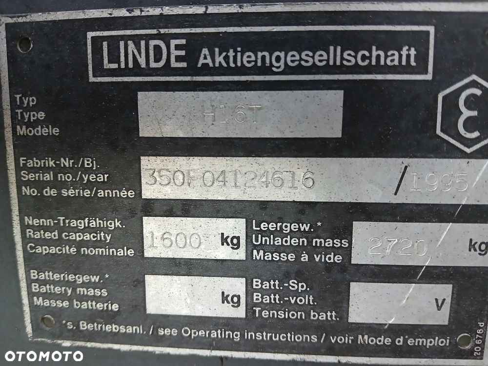Linde H16T TRIPLEX 5,5m przesuw z Niemiec - 10