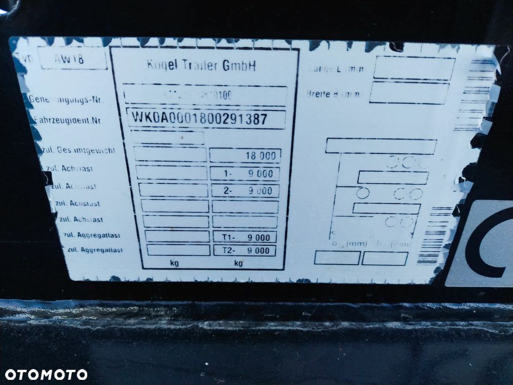 Kögel Przyczepa BDF Kogel 2022r Stan IDEALNY JAK NOWA - 14