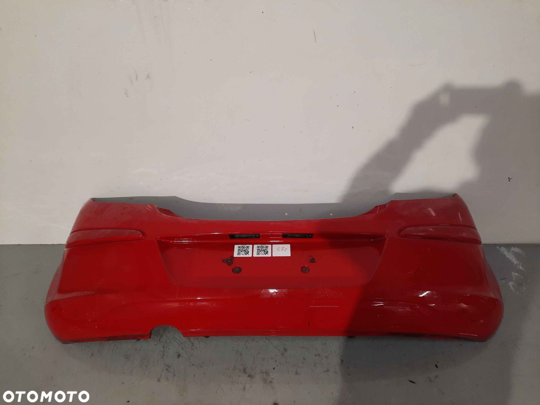 ^ ZDERZAK TYŁ TYLNY OPEL CORSA D Y547 CZERWONY - 1