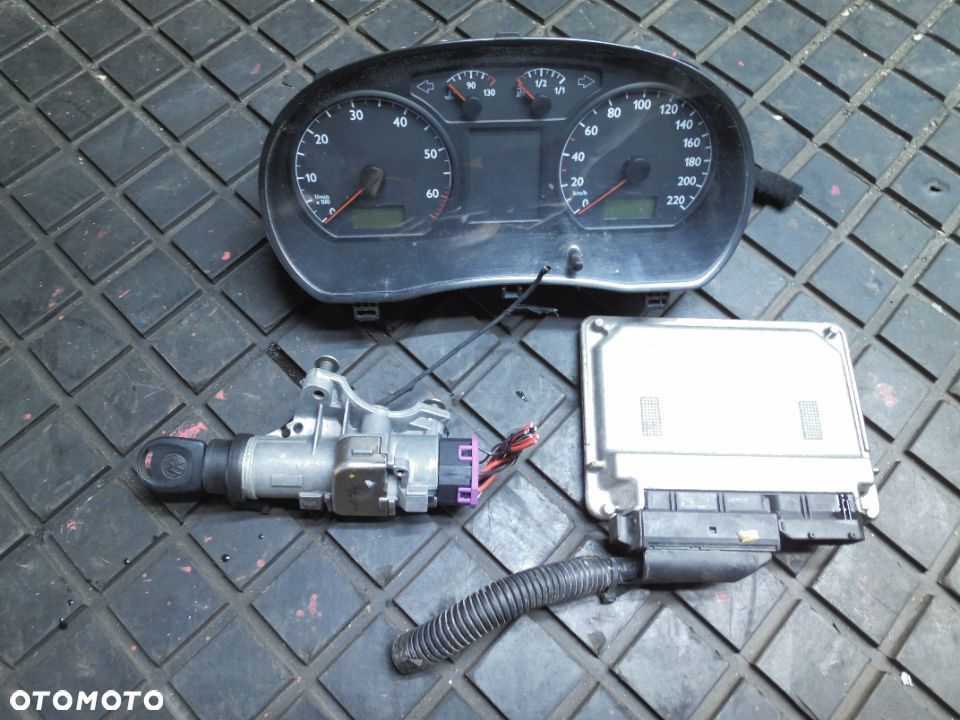 KOMPUTER ZESTAW STARTOWY VW POLO 9N 1.2 6V 03D906032C - 1