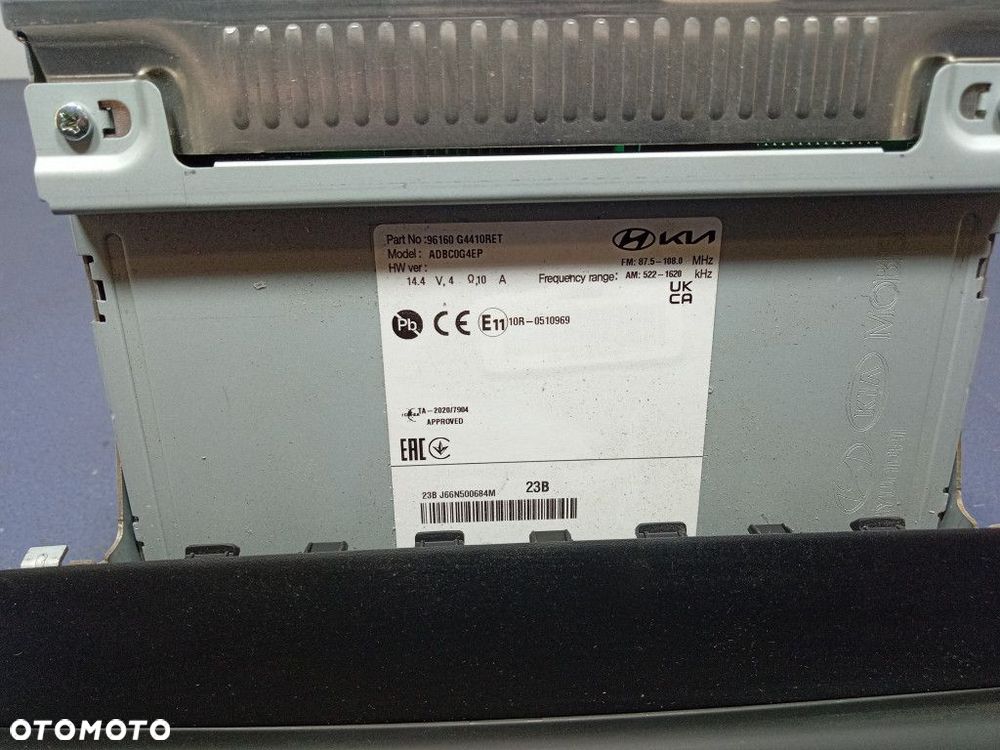 HYUNDAI I30 III RADIO FABRYCZNE EKRAN WYŚWIETLACZ 96160G4410 - 4