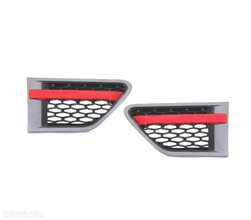 ENTRADAS DE AR LATERAIS RANGE ROVER SPORT 10-13 CINZA VERMELHO LOOK AUTOBIOGRAPHY - 2