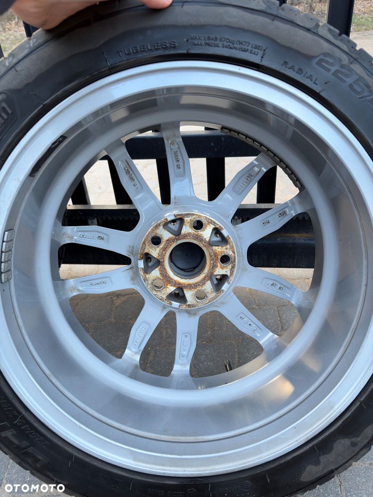 Felgi Rial X12 17” 5x112 + opony 225/45 – 2 sezony, powłoka, bdb - 8